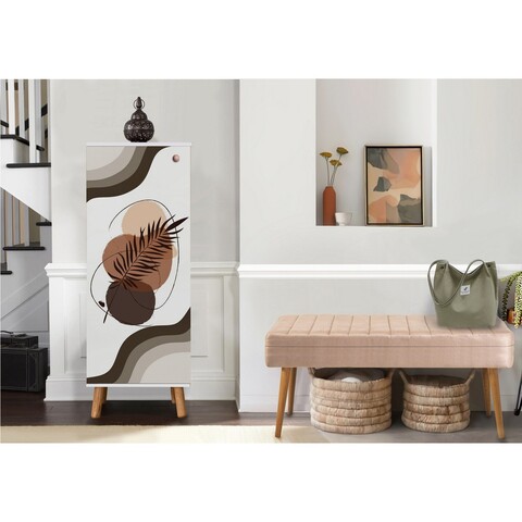 Set de mobilier pentru hol, Hanah Home, Vegas White, Alb / Piatra