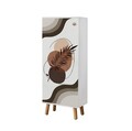 Set de mobilier pentru hol, Hanah Home, Vegas White, Alb / Piatra