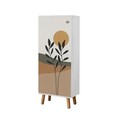 Set de mobilier pentru hol, Hanah Home, Vegas White, Alb/Verde