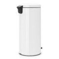 Cos de gunoi cu pedala, Brabantia, NewIcon, 30 L, 38x29.3x67.9 cm, otel, alb