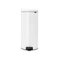 Cos de gunoi cu pedala, Brabantia, NewIcon, 30 L, 38x29.3x67.9 cm, otel, alb