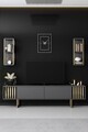 Set mobilier living, Bexley, Gold Line, PAL, Antracit / Aur