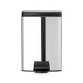Cos de gunoi cu pedala, Brabantia, 461804, 10 L, inox, argintiu