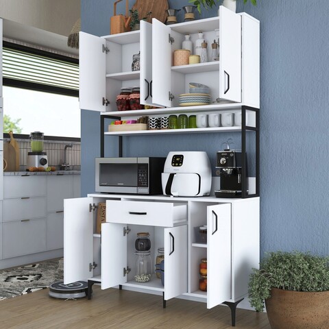 Dulap multifunctional, Rani, JE127 -2984, 120x198 cm, PAL, Alb