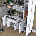 Dulap multifunctional, Rani, JE149, 160x198 cm, PAL, Alb