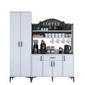 Dulap multifunctional, Rani, JE148, 180x198 cm, PAL, Alb