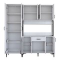 Dulap multifunctional, Rani, JE133, 180x198 cm, PAL, Alb