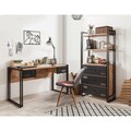 Set de mobilier pentru camera de studiu, Sapphire, COSMO-TKM.10, PAL, Pin Atlantic / Negru