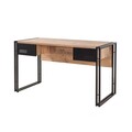 Set de mobilier pentru camera de studiu, Sapphire, COSMO-TKM.10, PAL, Pin Atlantic / Negru
