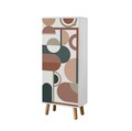 Set de mobilier pentru hol, Hanah Home, Vegas White, Alb / Piatra