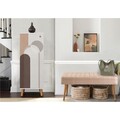 Set de mobilier pentru hol, Hanah Home, Vegas White, Alb / Piatra