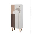 Set de mobilier pentru hol, Hanah Home, Vegas White, Alb / Piatra