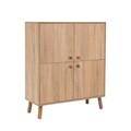 Set de mobilier pentru hol, Vella, Multilux, PAL, Sonomo / Albastru închis