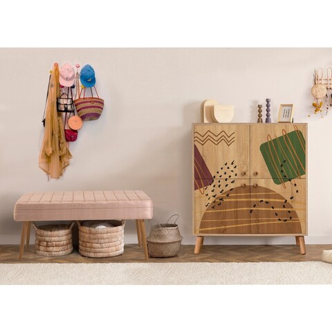 Set de mobilier pentru hol, Hanah Home, Multilux, Sonomo / Piatră