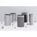 Cos de gunoi cu soft touch, Brabantia, Touch New Matt Fingerprint Proof, 40 L, 30.2x43.5x72.7 cm, otel, argintiu