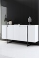 Set mobilier living, Bexley, Luxe, PAL, Alb/Negru
