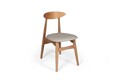 Set masa extensibila si 4 scaune, Hanah Home, Albero149, Natural