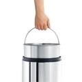 Cos de gunoi non-inflamabil, Brabantia, 188428, 20 L, inox, argintiu