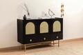 Consola, Hanah Home, Cliff 63, Negru