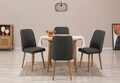 Set masa extensibila si 4 scaune, Vella, Vina 1053, PAL, Pin Atlantic / Antracit