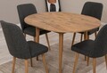 Set masa extensibila si 4 scaune, Vella, Vina 1053, PAL, Pin Atlantic / Antracit