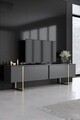 Set mobilier living, Bexley, Luxe, PAL, Antracit / Aur
