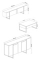 Set mobilier living, Bexley, Luxe, PAL, Antracit / Aur