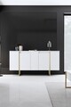 Set mobilier living, Bexley, Luxe, PAL, Alb/Auriu