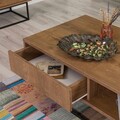 Set mobilier living, Sapphire, Laxus Takım 3, PAL, Nuc / Negru