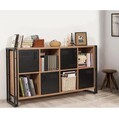 Set mobilier living, Sapphire, COSMO-TKM.12, PAL, Pin Atlantic / Negru