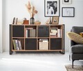Set mobilier living, Sapphire, COSMO-TKM.12, PAL, Pin Atlantic / Negru