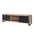Set mobilier living, Sapphire, COSMO-TKM.1, PAL, Pin Atlantic / Negru