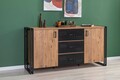 Set mobilier living, Sapphire, Cosmo Takım 23, PAL, Pin Atlantic / Negru