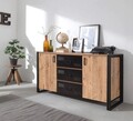 Set mobilier living, Sapphire, COSMO-TKM.13, PAL, Pin Atlantic / Negru