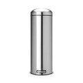 Cos de gunoi cu pedala, Brabantia, Retro Slim, 20 L, inox, argintiu