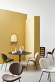 Scaun Maddie, Bizzotto, 52x59.5x79.5 cm, otel/poliester Boucle, maro