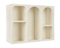 Raft de perete Creamy, Bizzotto, 80x24x60 cm, MDF, crem