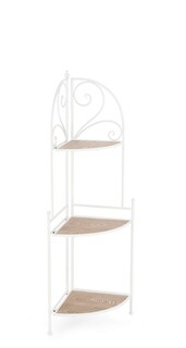 Alb, Etajera de colt 126 cm