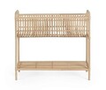 Suport pentru ghivece Rendy, Bizzotto, 60x20x55 cm, poliratan, natural