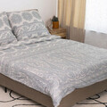 Lenjerie de pat dubla Motifs, Homla, 3 piese, 160x200 cm, bumbac satinat, multicolor