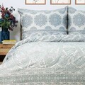 Lenjerie de pat dubla Motifs, Homla, 3 piese, 160x200 cm, bumbac satinat, multicolor