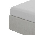 Cearceaf de pat cu elastic Lauko, Homla, 180x200 cm, bumbac, gri