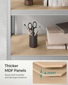 Set 2 rafturi pentru depozitare Songmics, 90x40x180 cm, 875 kg, MDF/otel, argintiu