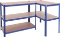 Raft modular pentru depozitare Songmics, 100x50x200  cm, 600 kg, MDF/otel, albastru
