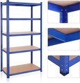 Raft modular pentru depozitare Songmics, 100x50x200  cm, 600 kg, MDF/otel, albastru