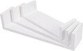 Set 3 rafturi de perete, Songmics, 40x10x9 cm, PAL, alb lucios