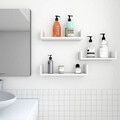 Set 3 rafturi de perete, Songmics, 40x10x9 cm, PAL, alb lucios