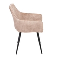 Scaun Satori, Homla, 62x58x79 cm, poliester/metal/MDF, bej
