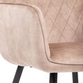 Scaun Satori, Homla, 62x58x79 cm, poliester/metal/MDF, bej
