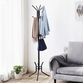 Cuier cu 12 agatatori Songmics, 49x176 cm, otel cu invelis rezistent la rugina, negru